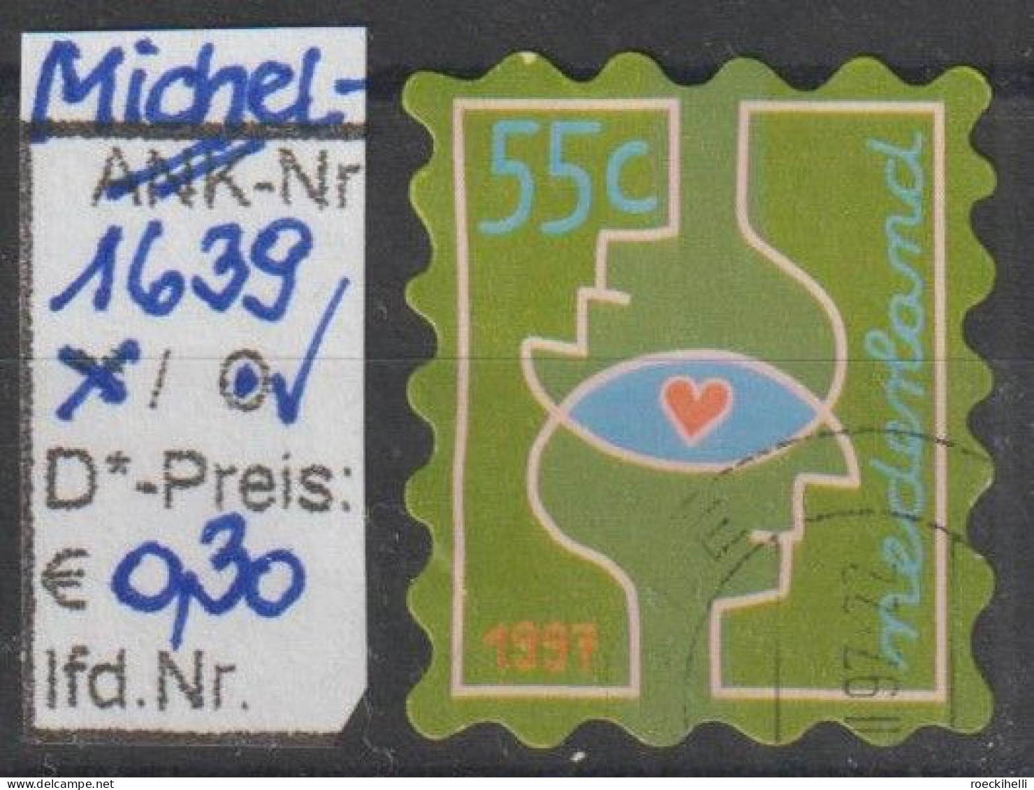 1997 - NIEDERLANDE - SM "Dez.marken" 55 C Mehrf. - O  Gestempelt - S.Scan (1639o Nl) - Usati