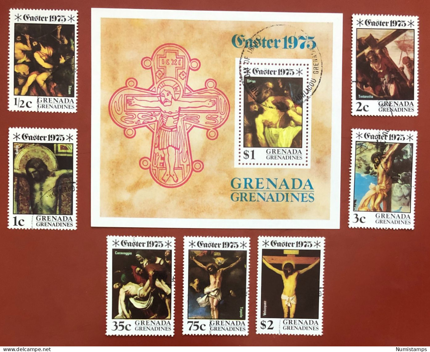 Grenada Grenadines - Easter - Crucifixion Paintings (Complete Series) - 1975 - Grenada (1974-...)