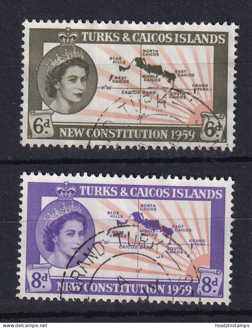 Turks & Caicos Is: 1959   New Constitution     Used - Turks And Caicos