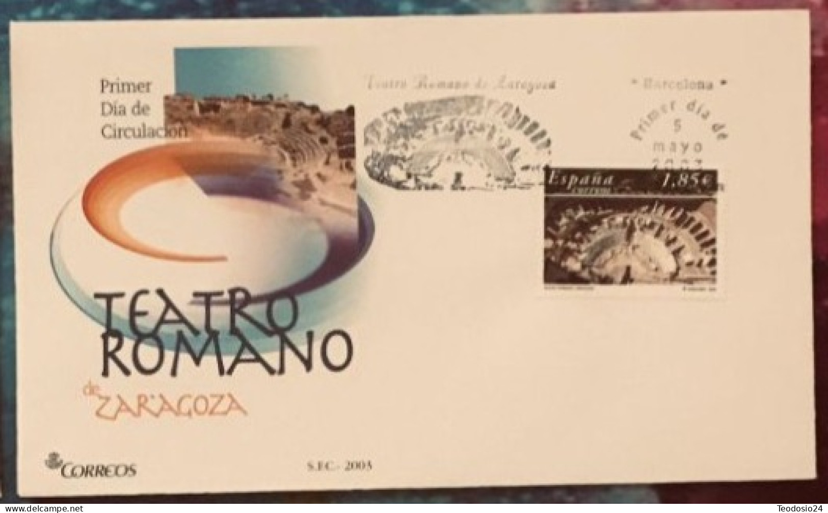 FDC  2003.- Teatro Romano Zaragoza. - FDC