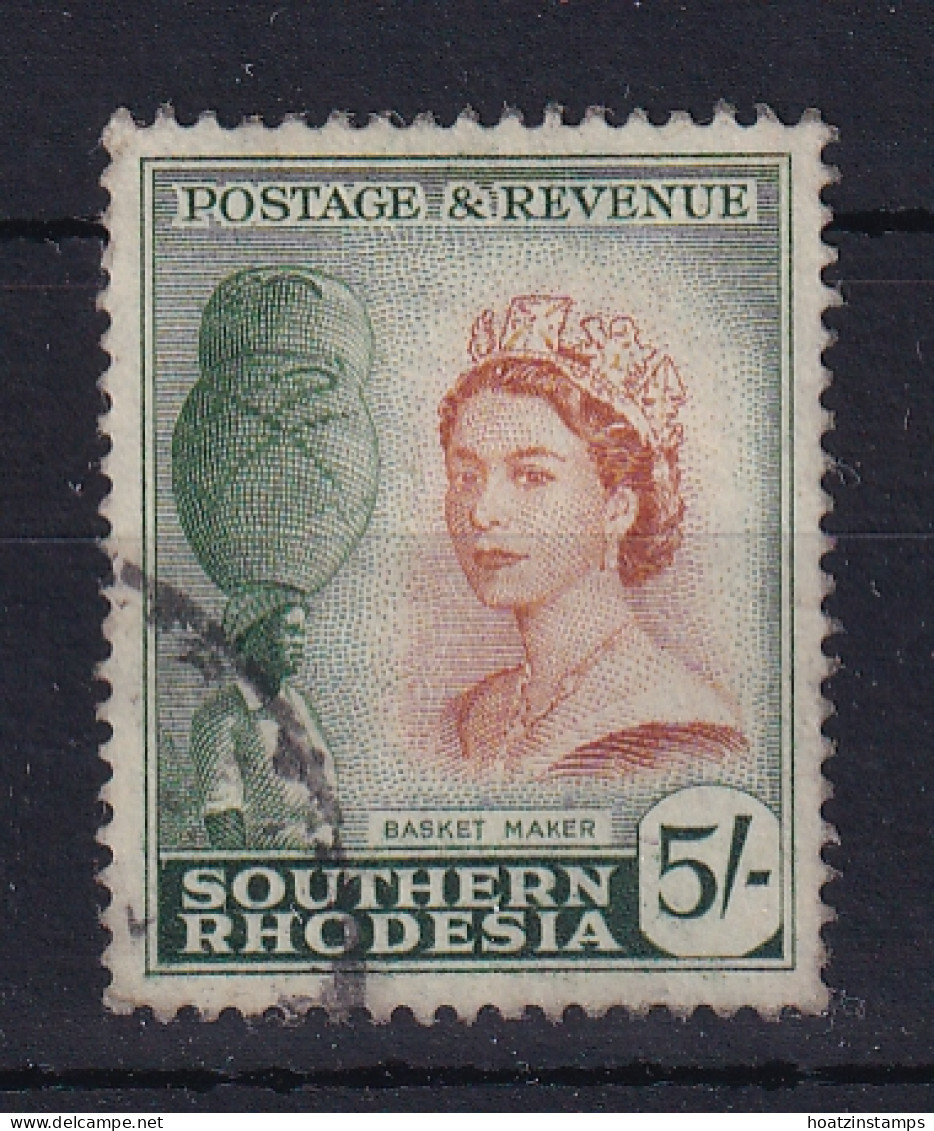 Southern Rhodesia: 1953   QE II - Pictorial   SG89     5/-    Used  - Zuid-Rhodesië (...-1964)