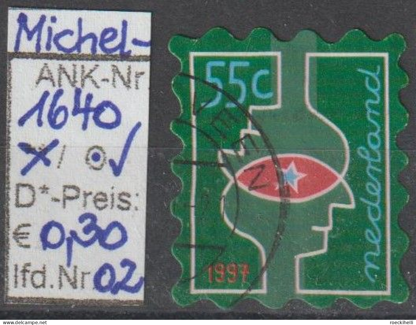 1997 - NIEDERLANDE - SM "Dez.marken" 55 C Mehrf. - O  Gestempelt - S.Scan (1640o 01-03 Nl) - Usati