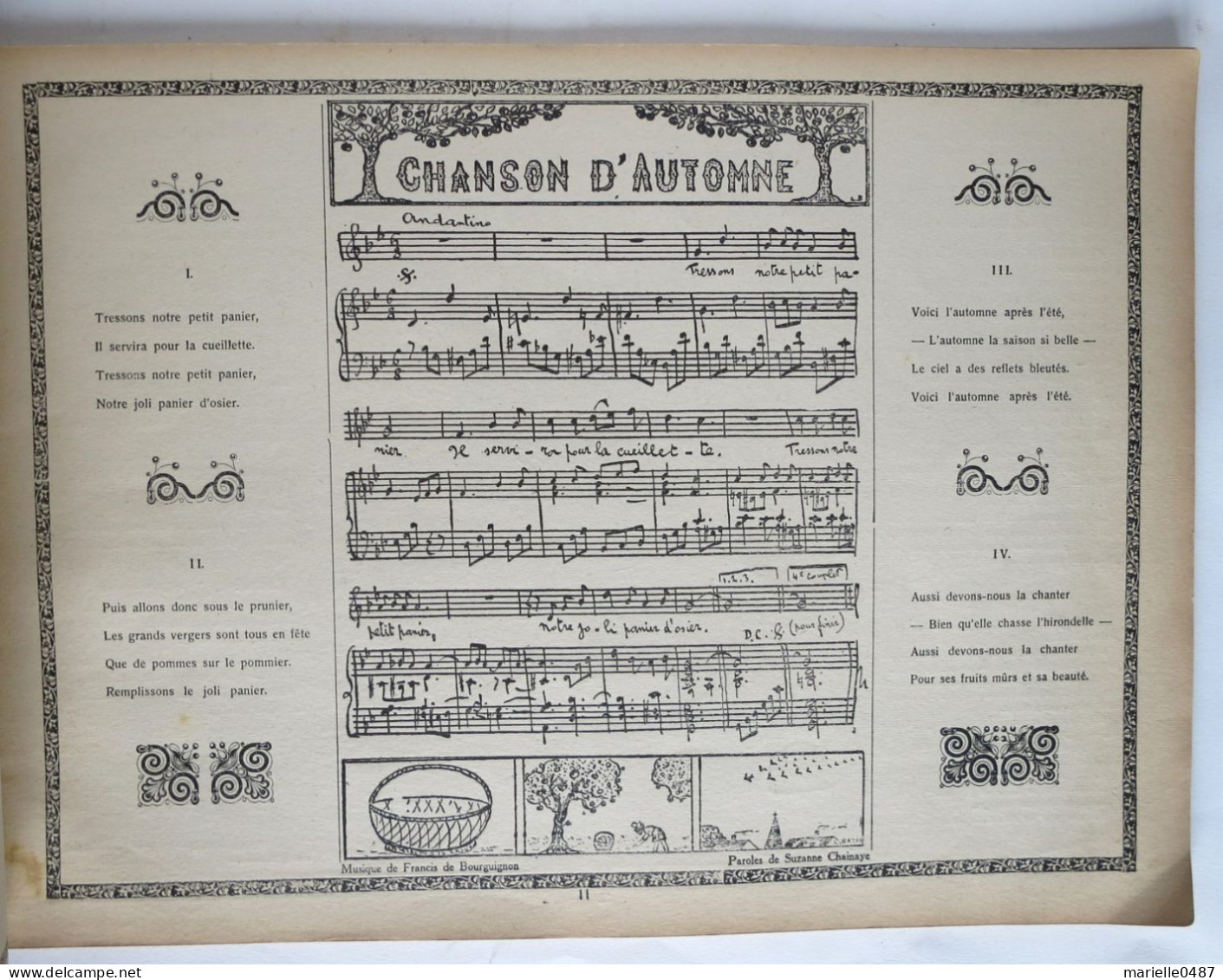 La Guirlande Des Petits. Album. 1933. - Partitions Musicales Anciennes