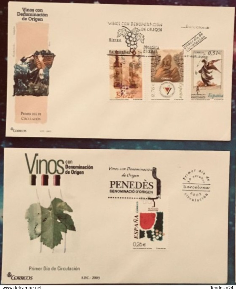 FDC  2003.- Vinos - FDC