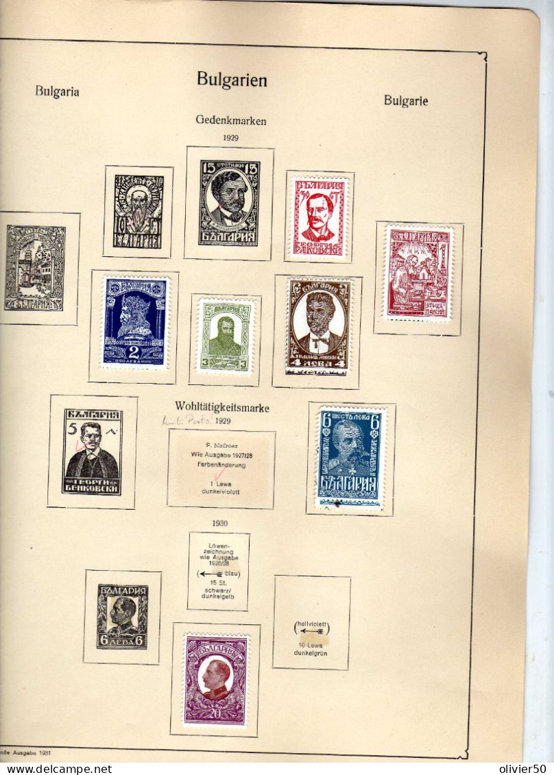 Bulgarie - (1929-31) - Boris III - Cinquantenaire De L'Independance - Neufs* Et Obliteres - Unused Stamps