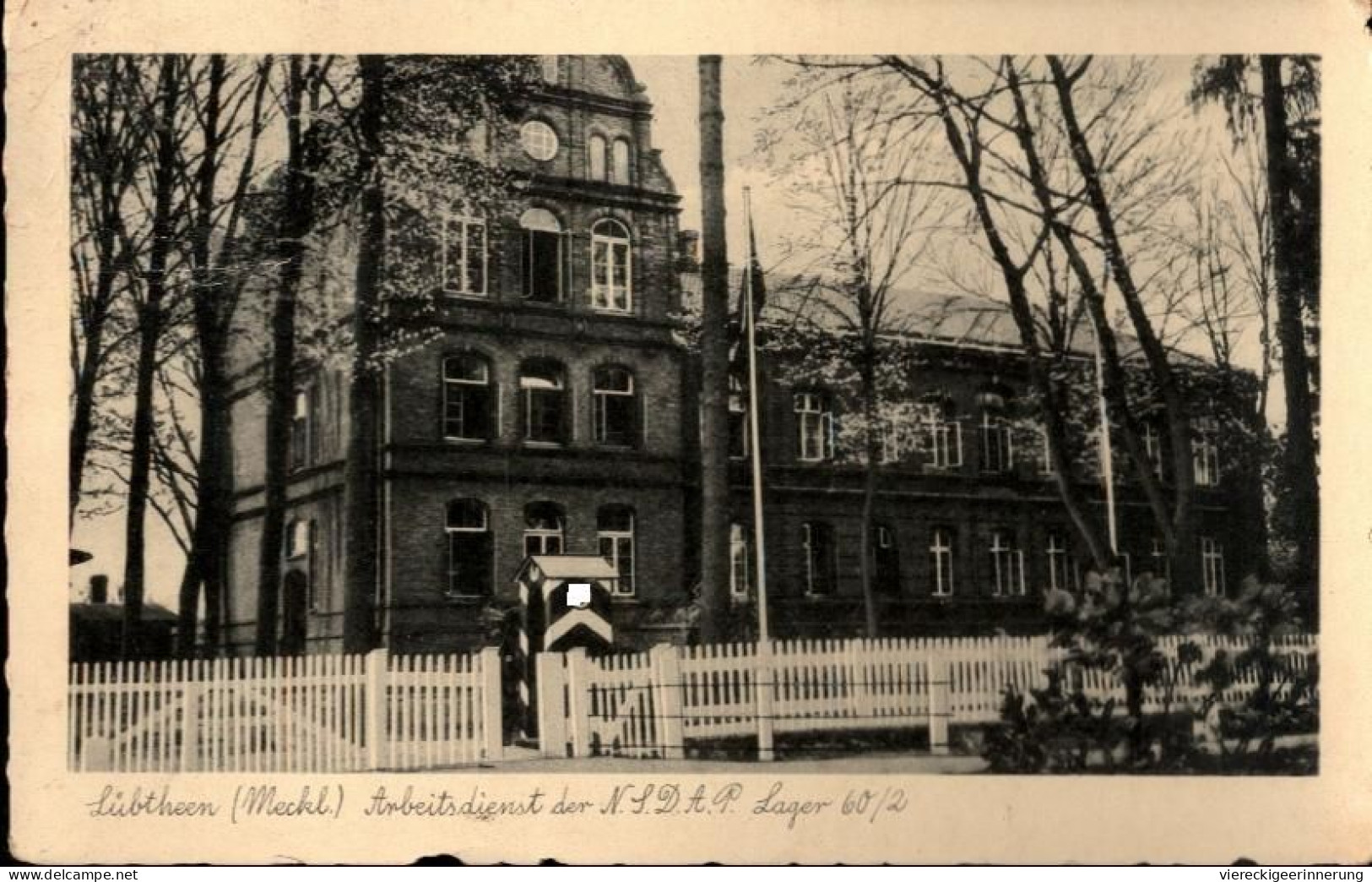 ! Alte Ansichtskarte Lübtheen In Mecklenburg, Arbeitsdienstlager 60/2, 1935 - Lübtheen