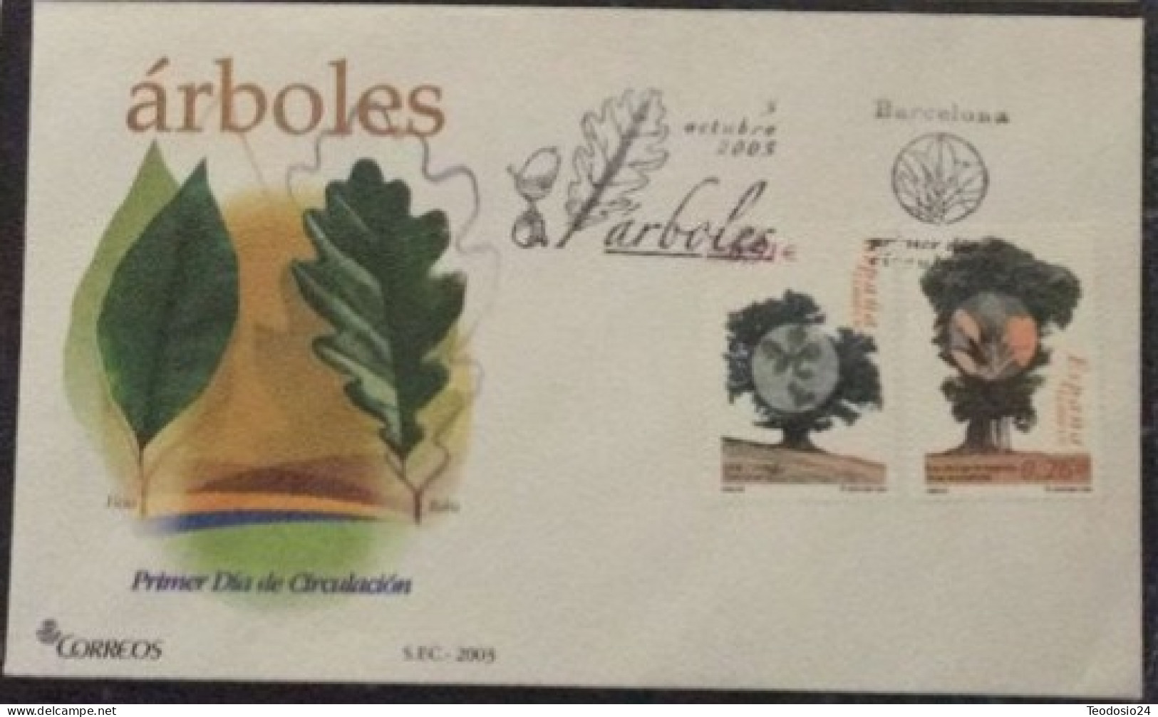 FDC  2003.- Arboles. - FDC