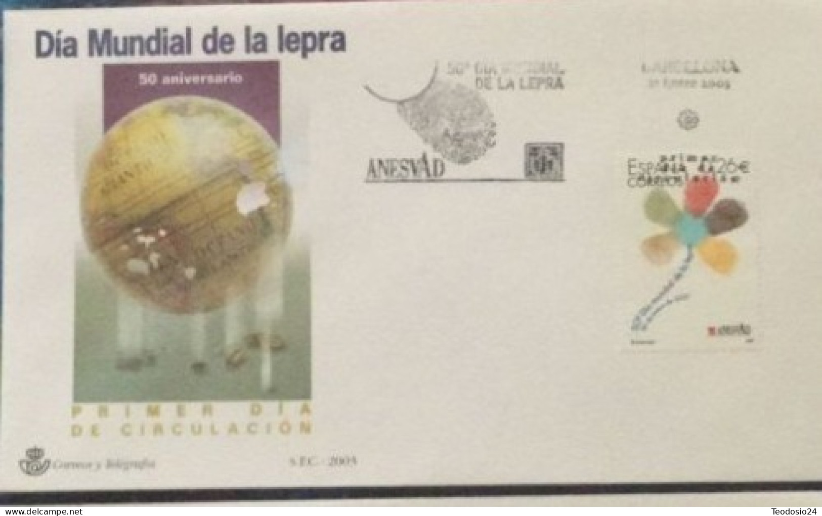 FDC  2003.-dia Mundial De La Lepra. - FDC