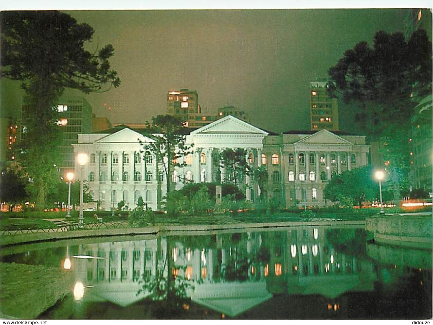 Brésil - Brasil - Curitiba - Universidade Federal Do Parana - Vista Noturna - Université - Vue De Nuit - CPM - Carte Neu - Curitiba