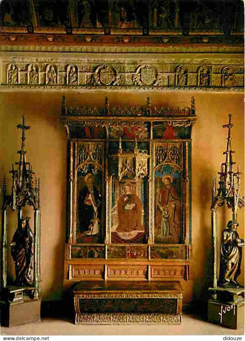 Art - Peinture Religieuse - St Jean Cap Ferrat - Triptyque Lombard - Sainte Brigitte - CPM - Voir Scans Recto-Verso - Gemälde, Glasmalereien & Statuen