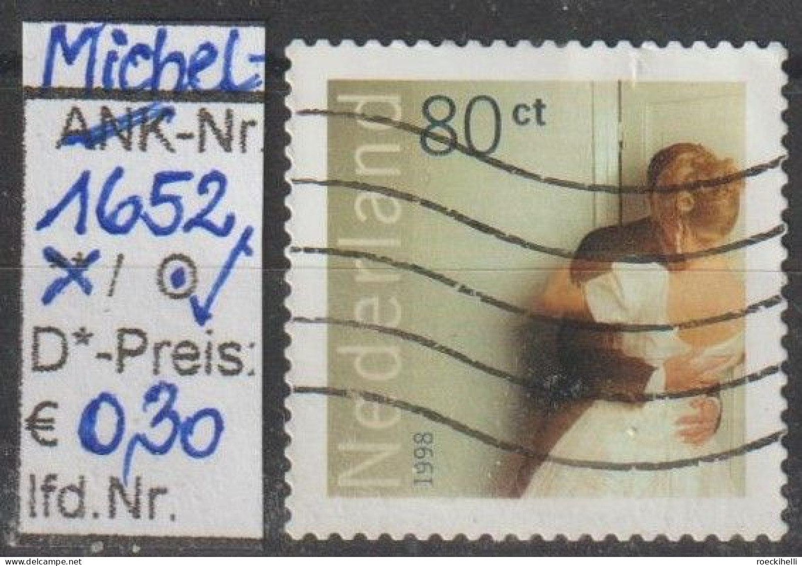 1998 - NIEDERLANDE - FM/DM "Hochzeitsglückwünsche" 80 C Mehrf. - O  Gestempelt - S.Scan (1652Io Nl) - Gebraucht