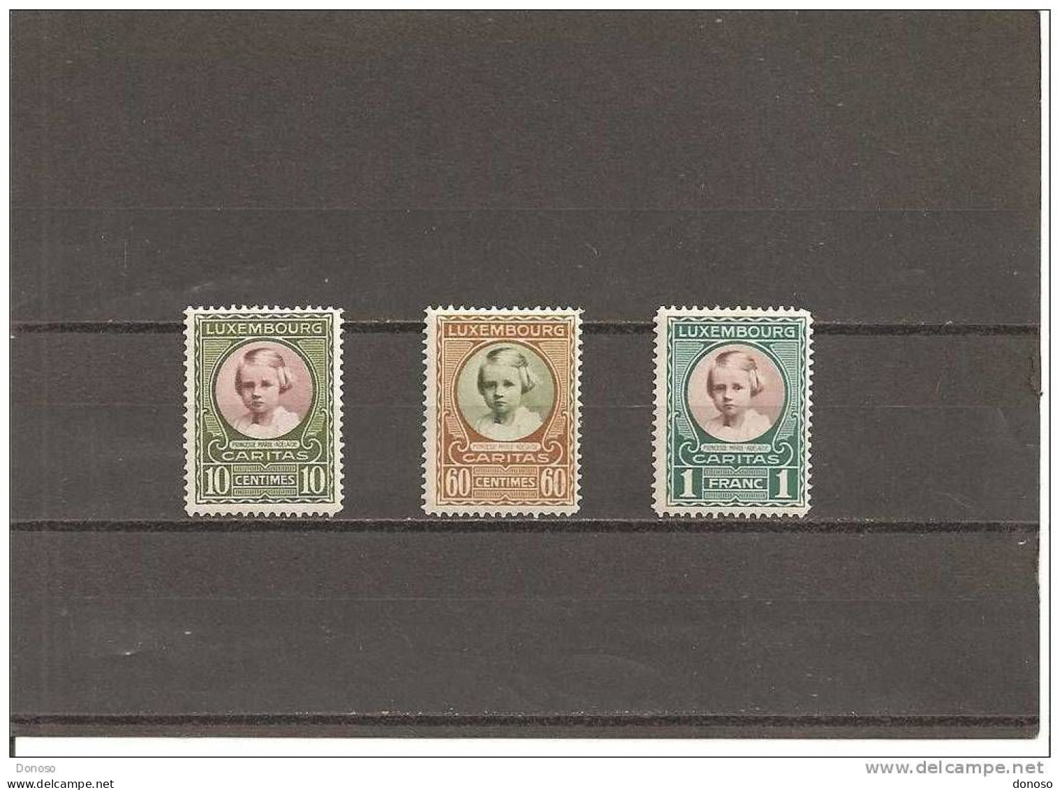 LUXEMBOURG 1928 Yvert 209-210, 212 NEUF*  MH Cote : 3.25 Euros - Unused Stamps