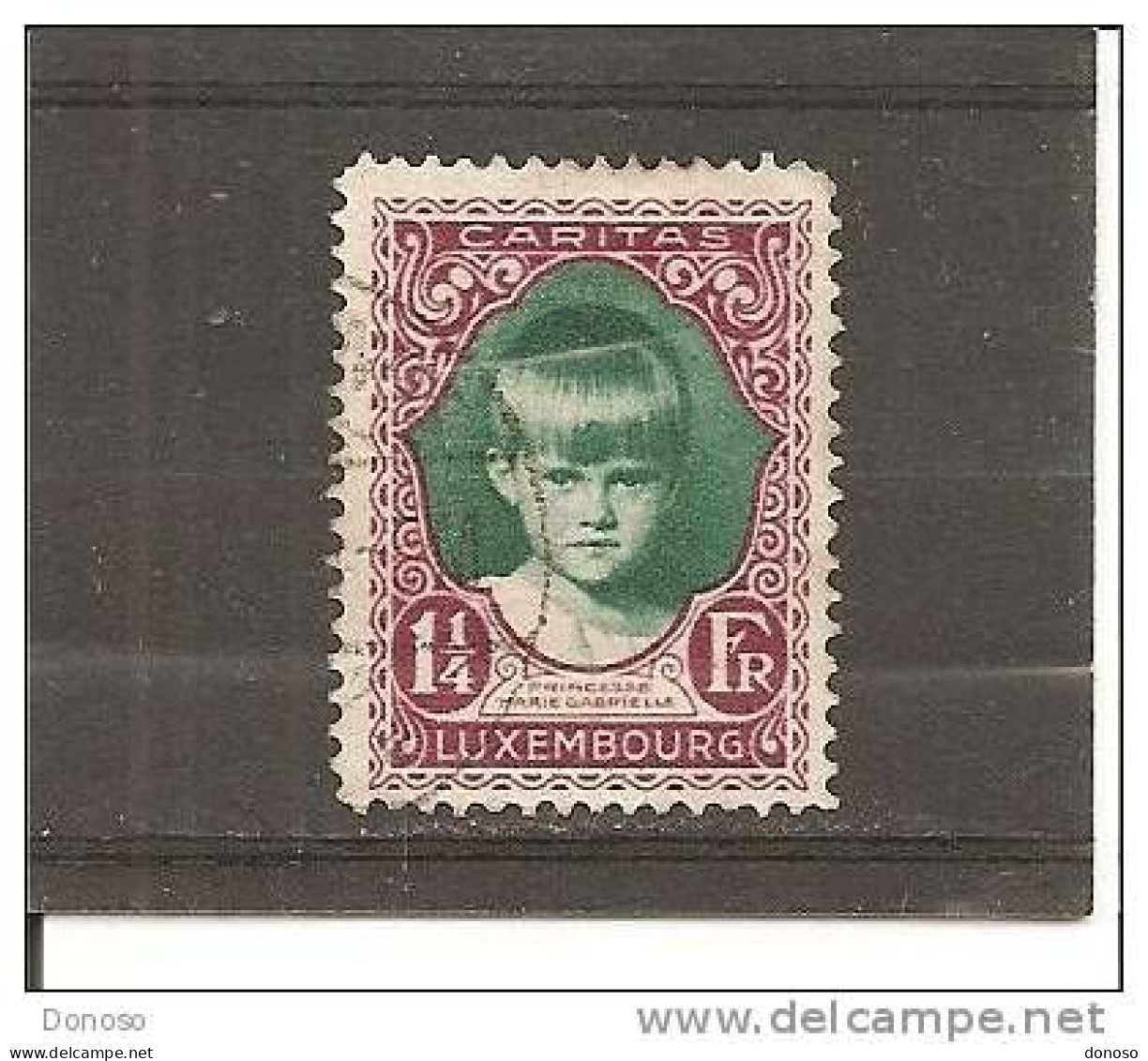 LUXEMBOURG 1929 Princesse Marie-Gabrielle Yvert 217 Oblitéré, Used Cote : 10 Euros - Used Stamps
