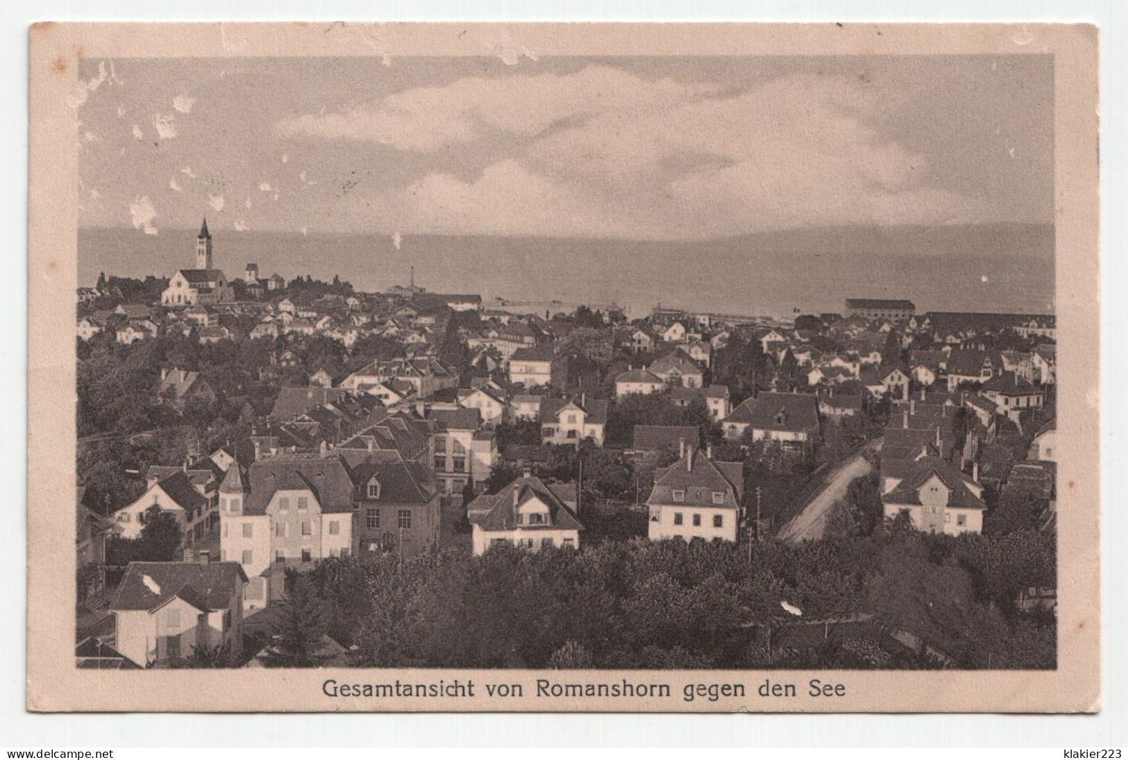 Gesamtansicht Von Romanshorn Gegen Den See. - Romanshorn