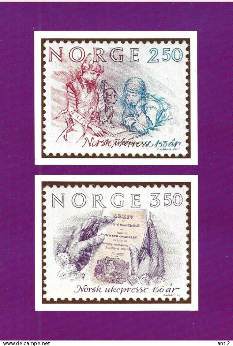 Norway 1984 Card With Imprinted Stamps Stamps Day1974  Maximum Card  Unused - Brieven En Documenten