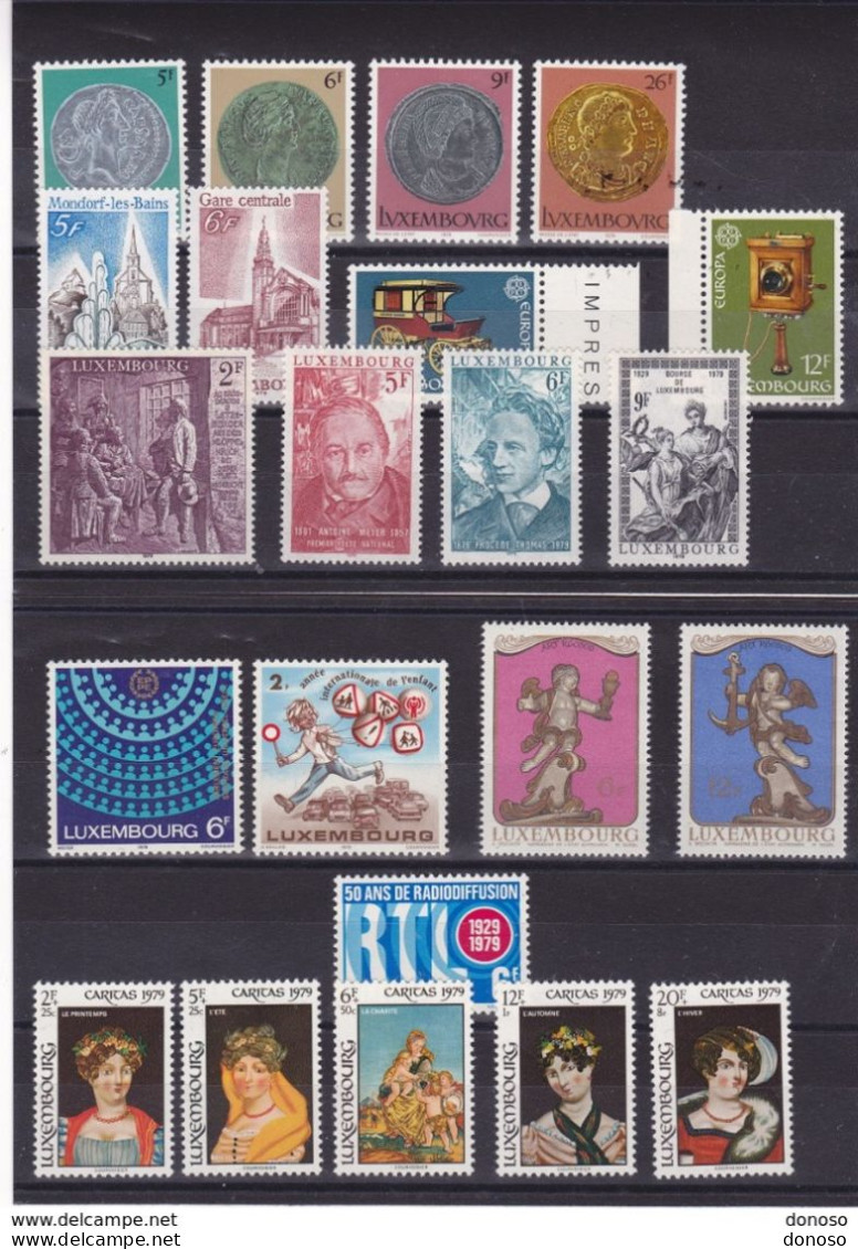 LUXEMBOURG 1979 Année Complète  Yvert  931-952 NEUF** MNH - Full Years