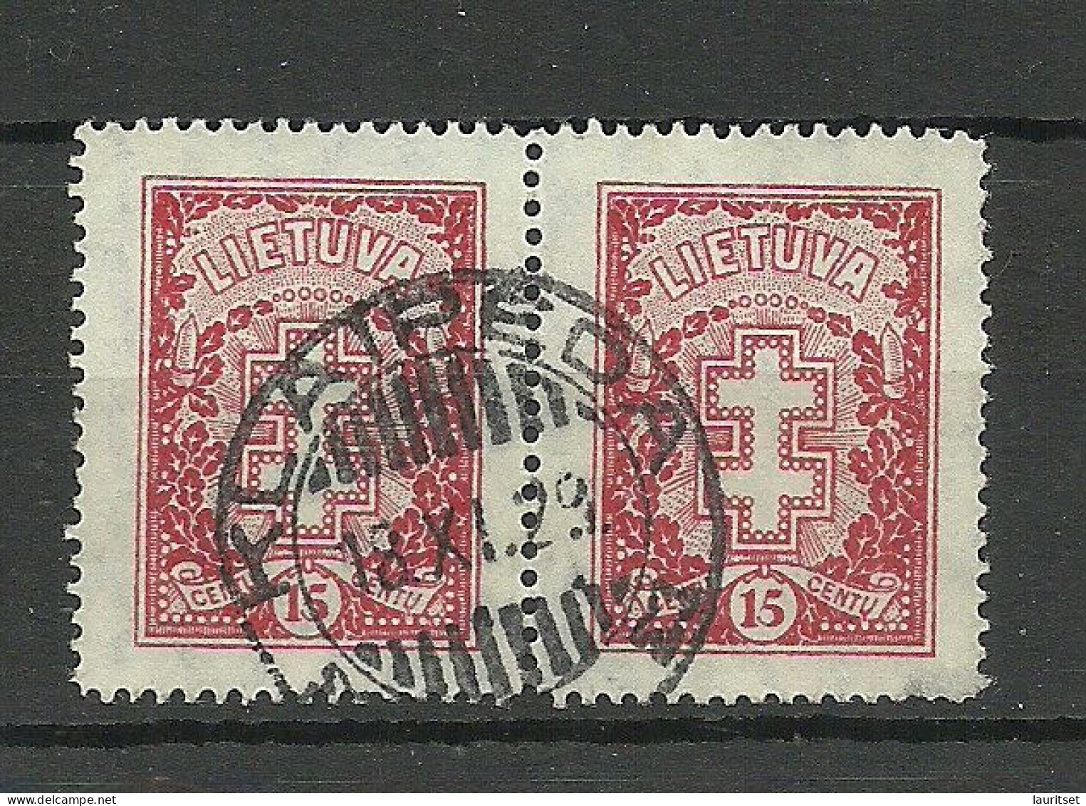 LITAUEN Lithuania 1929 O KLAIPEDA Michel 289 As Pair Nice Cancel - Lituania