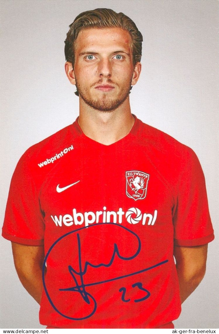 Fußball-Autogrammkarte AK Jelle Van Der Heyden FC Twente Enschede 15-16 IFK Mariehamn Vendsysse Arnhem Arnheim Deventer - Autographes