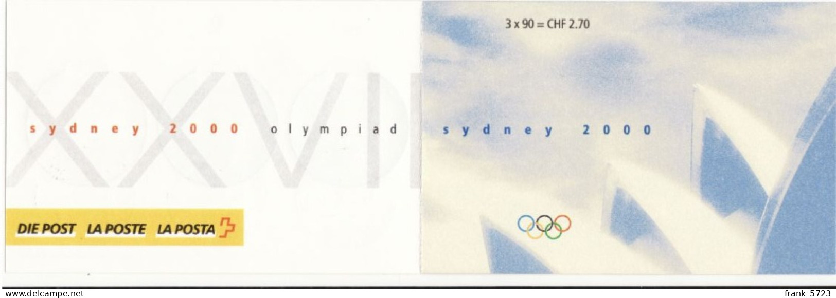 Schweiz: Markenheftchen SBK-Nr. 0-103 (Olympiade Sydney 2000) ET-gestempelt - Markenheftchen