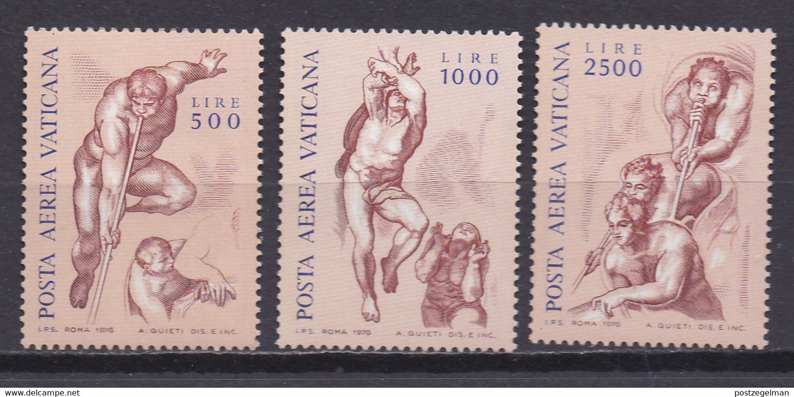 VATICAN, 1976, MNH Stamp(s) , The Last Justment,  Michel Nr(s).  675-677, Scannr. 4467 - Neufs