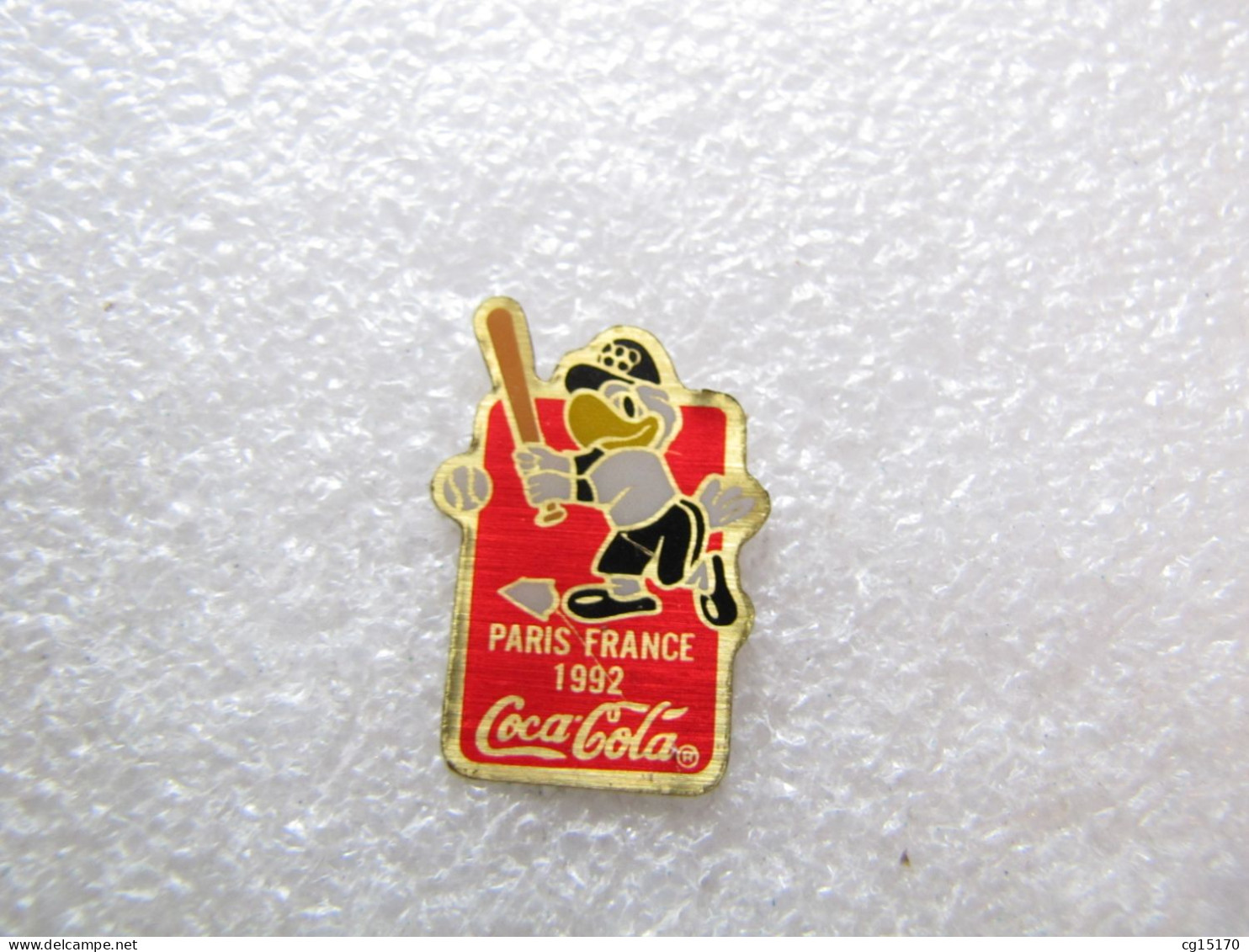 PIN'S   COCA COLA   PARIS FRANCE 92 BASE BALL - Coca-Cola