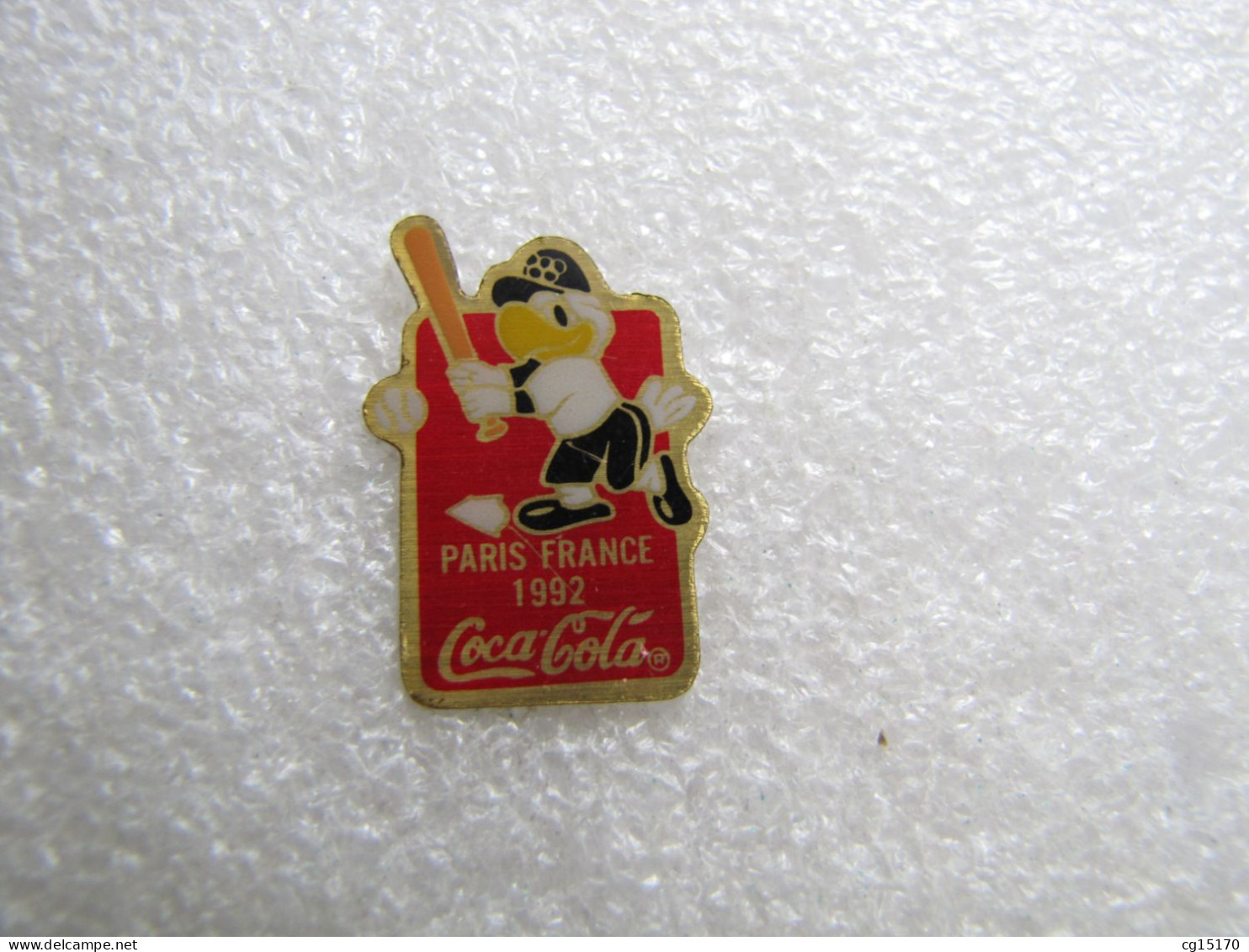 PIN'S   COCA COLA   PARIS FRANCE 92 BASE BALL - Coca-Cola