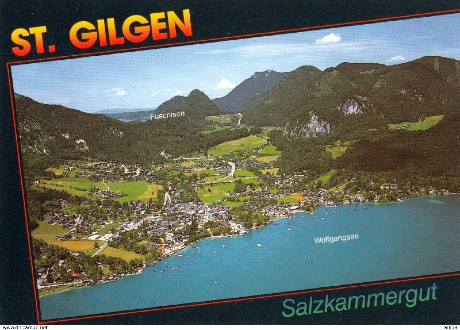 2 AK Österreich / Land Salzburg * Ansichten Von St. Gilgen Am Wolfgangsee - Dabei Ist Auch Eine Luftbildaufnahme * - St. Gilgen