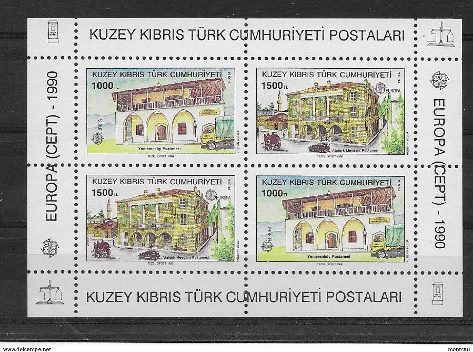 Turk Cyprus 1990.  Europa Mi 273-76  (**) - 1990