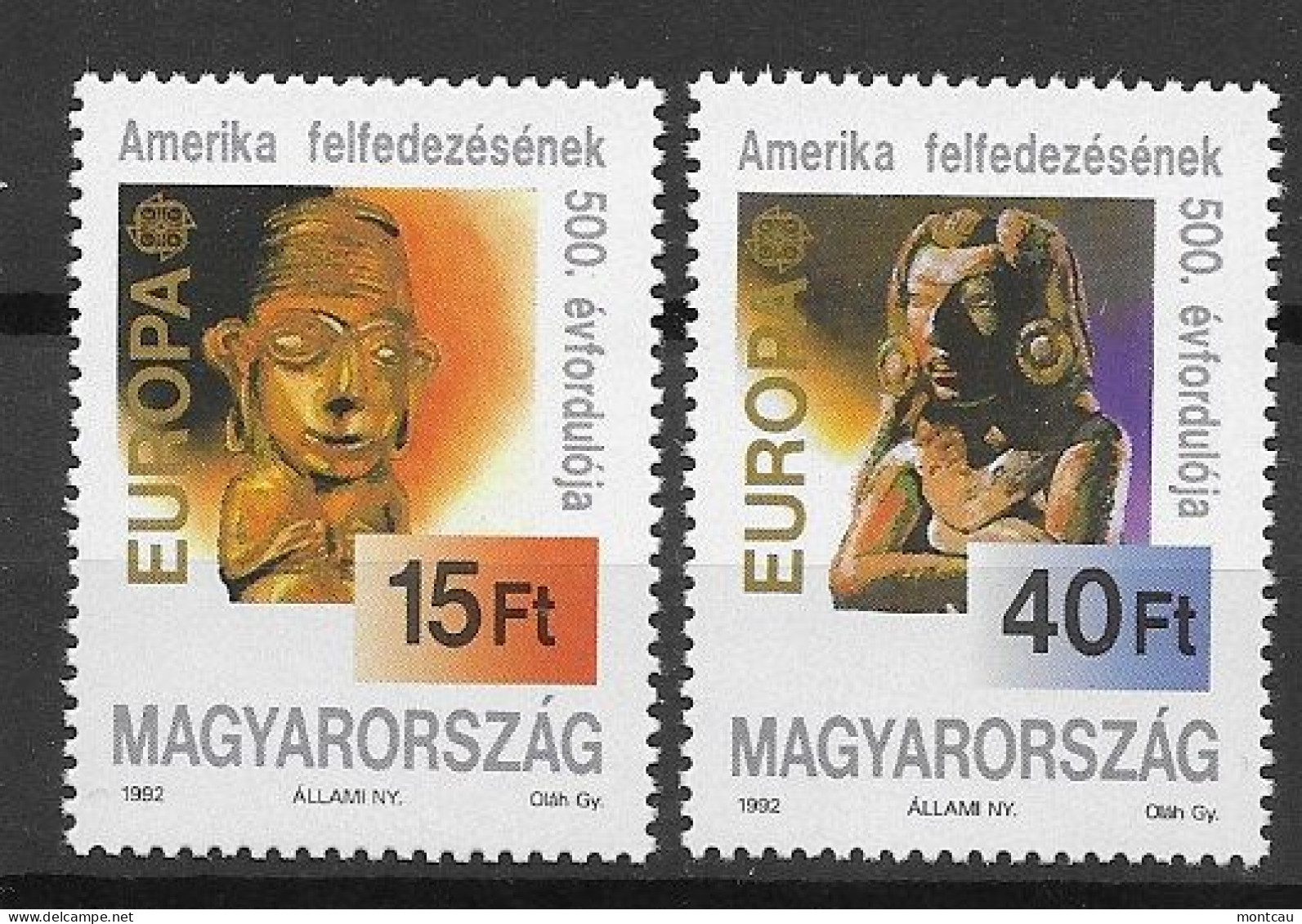 Hungary 1992.  Europa Mi 4195-96  (**) - 1992