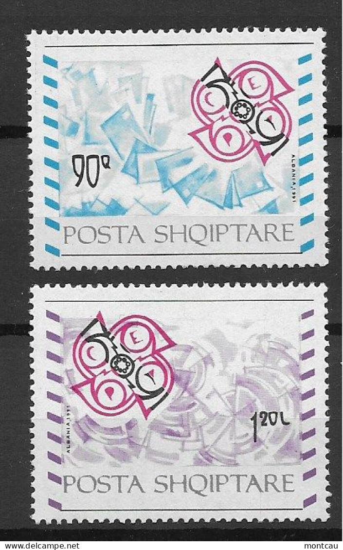 Albania 1992.  Europa Mi 2495-96  (**) - 1992