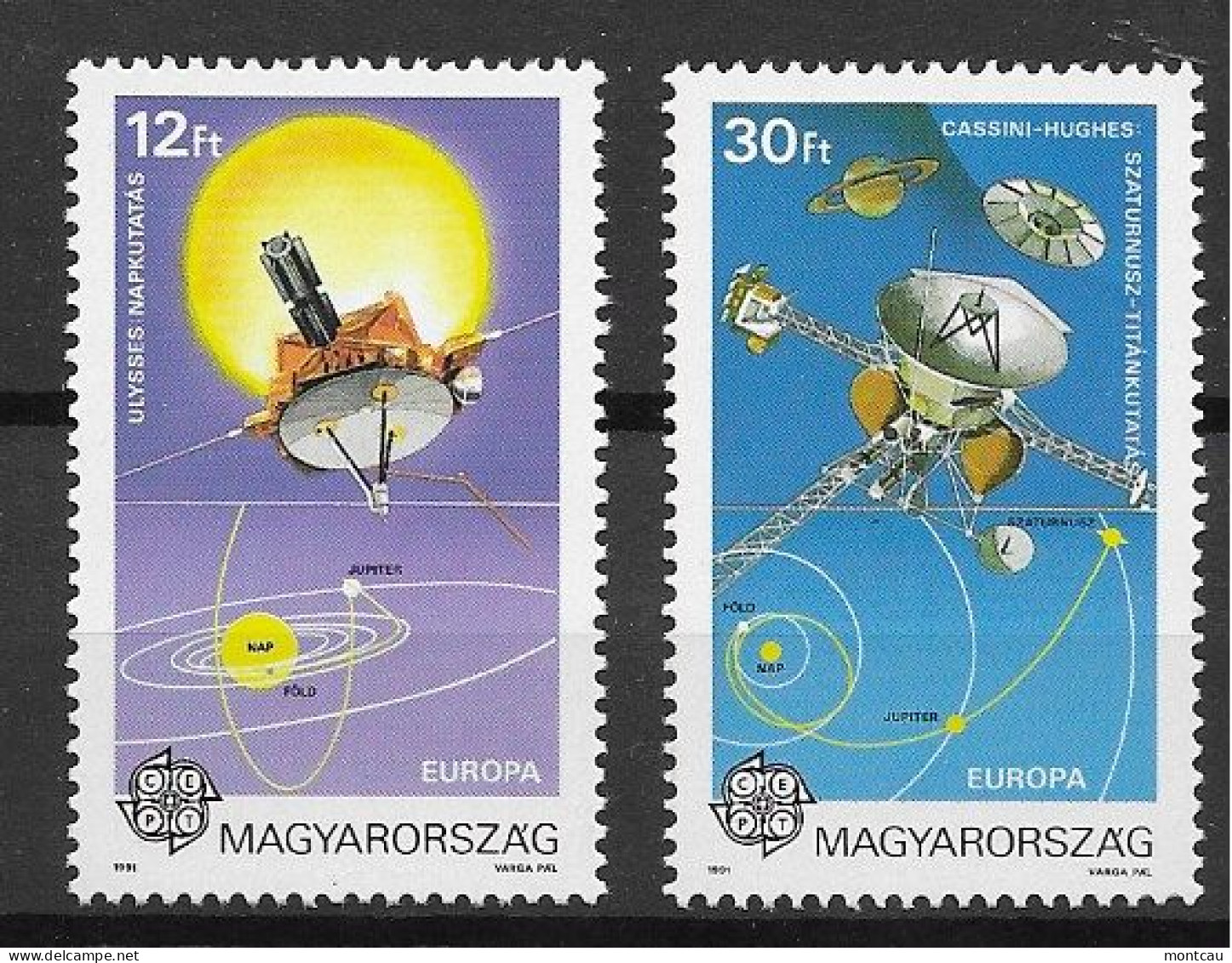 Hungary 1991.  Europa Mi 4133-34  (**) - 1991