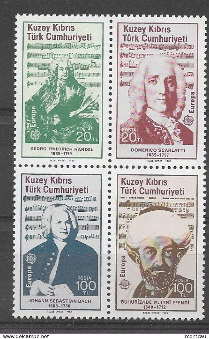 Turk Cyprus 1985.  Europa Mi 166-69  (**) - 1985