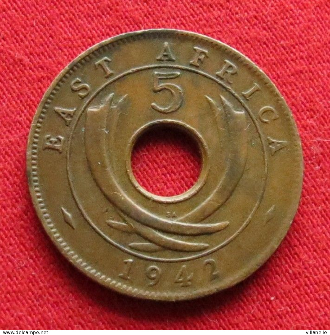 East Africa 5 Cents 1942 SA Km# 25.2  Africa Oriental Afrique Afrika  W ºº - Autres – Afrique