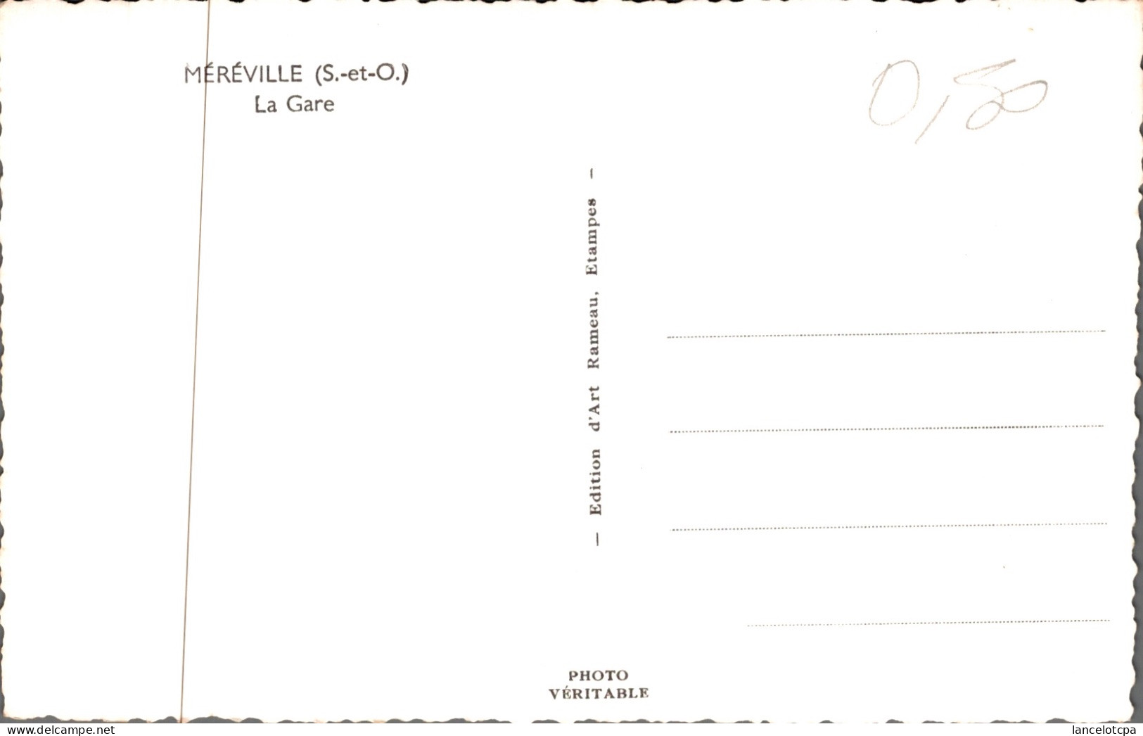 91 - MEREVILLE / LA GARE - Mereville