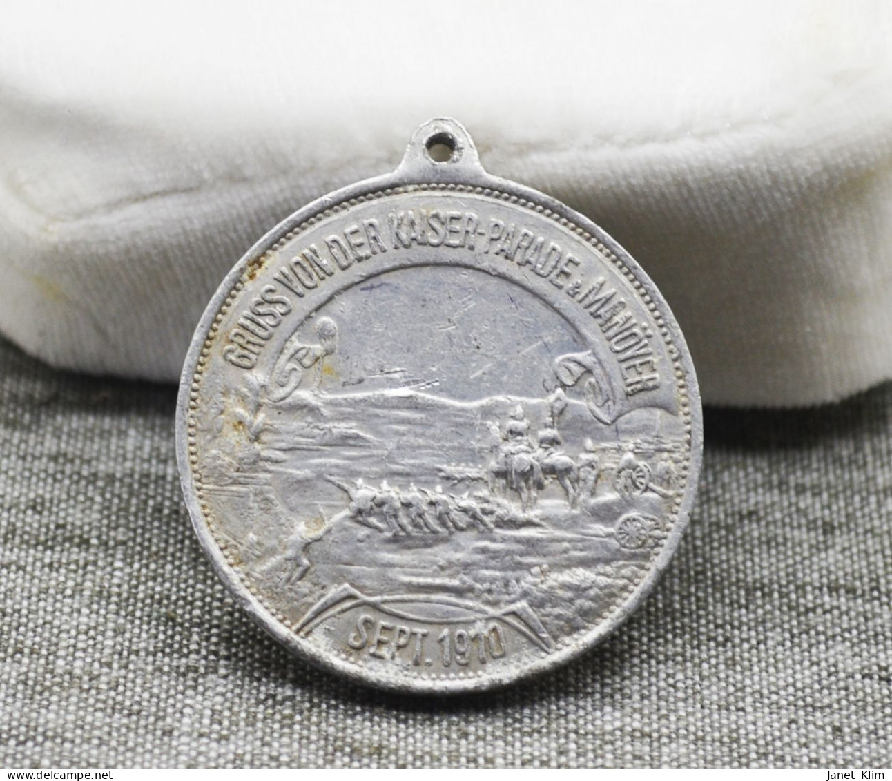 Gruss Von Der  KAISERPARADE Und MANÖVER SEPT. 1910 Memory Medal. Very Rare Instance - Germania