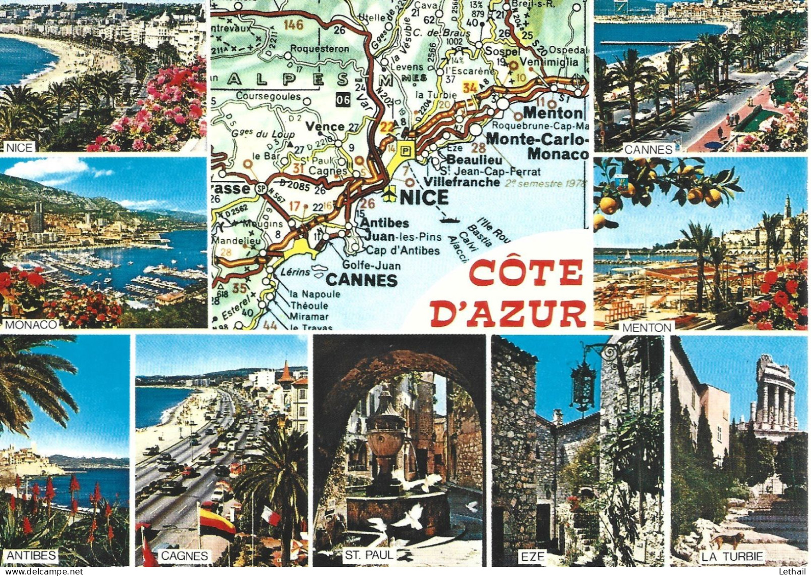 Ref ( 19573 )  Cote D Azur - Landkarten
