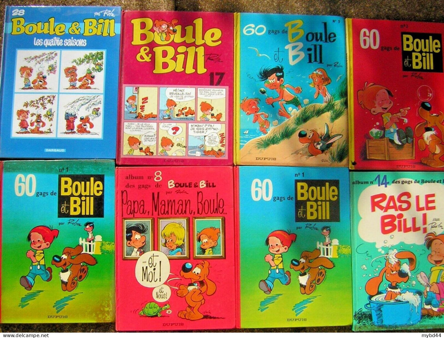 Lot De 9 Bd Ancienne BOULE ET BILL Ancienne 1 3 5 6 14 8 28 17 Petits Défauts - Bibliothèque De La Jeunesse