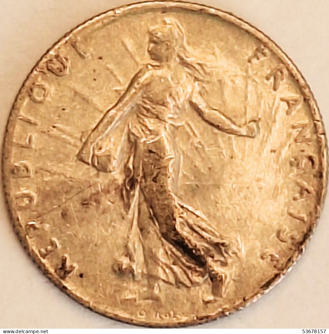 France - 50 Centimes 1909, KM# 854, Silver (#4028) - 50 Centimes
