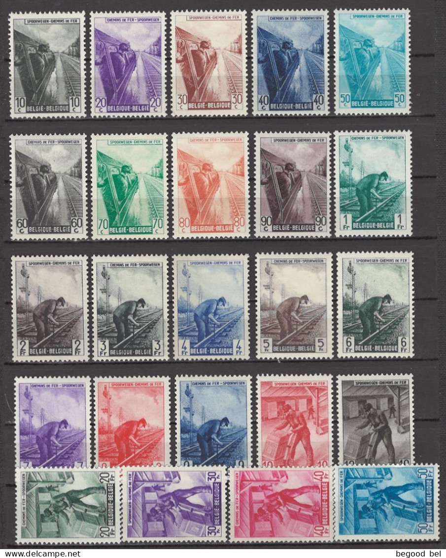 BELGIUM - 1945-1946 - MVLH/*  -  COB TR264-287  - Lot 25962 - Ungebraucht