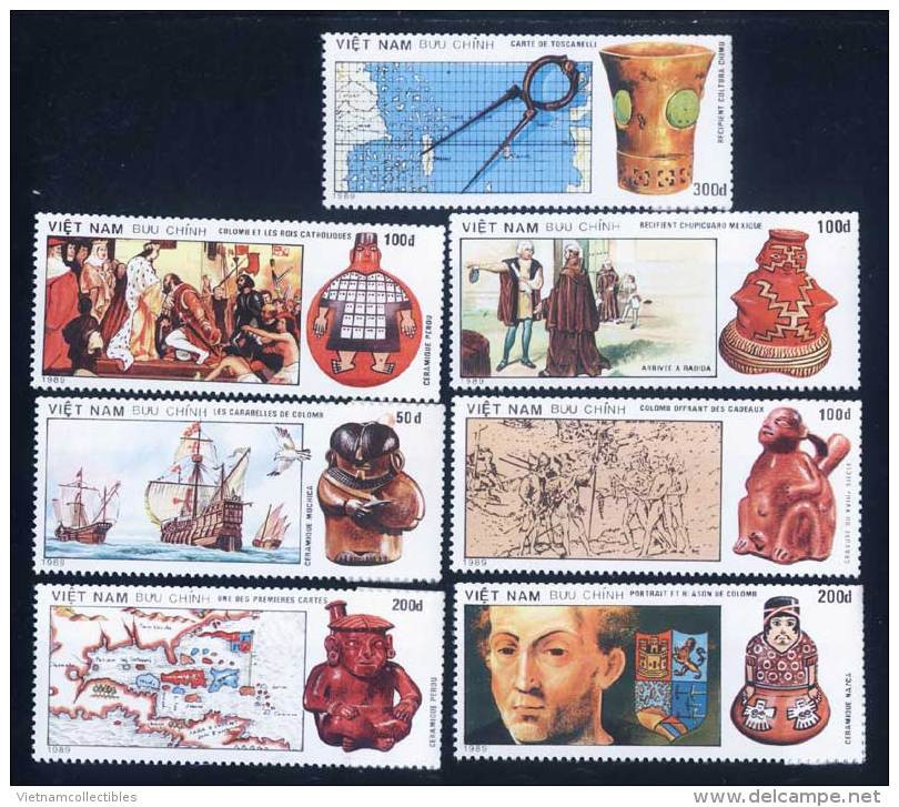 Vietnam Viet Nam MNH Perf Stamps 1990 : 500th Anniversary Of Discovery Of America / Colombo (Ms593) - Vietnam