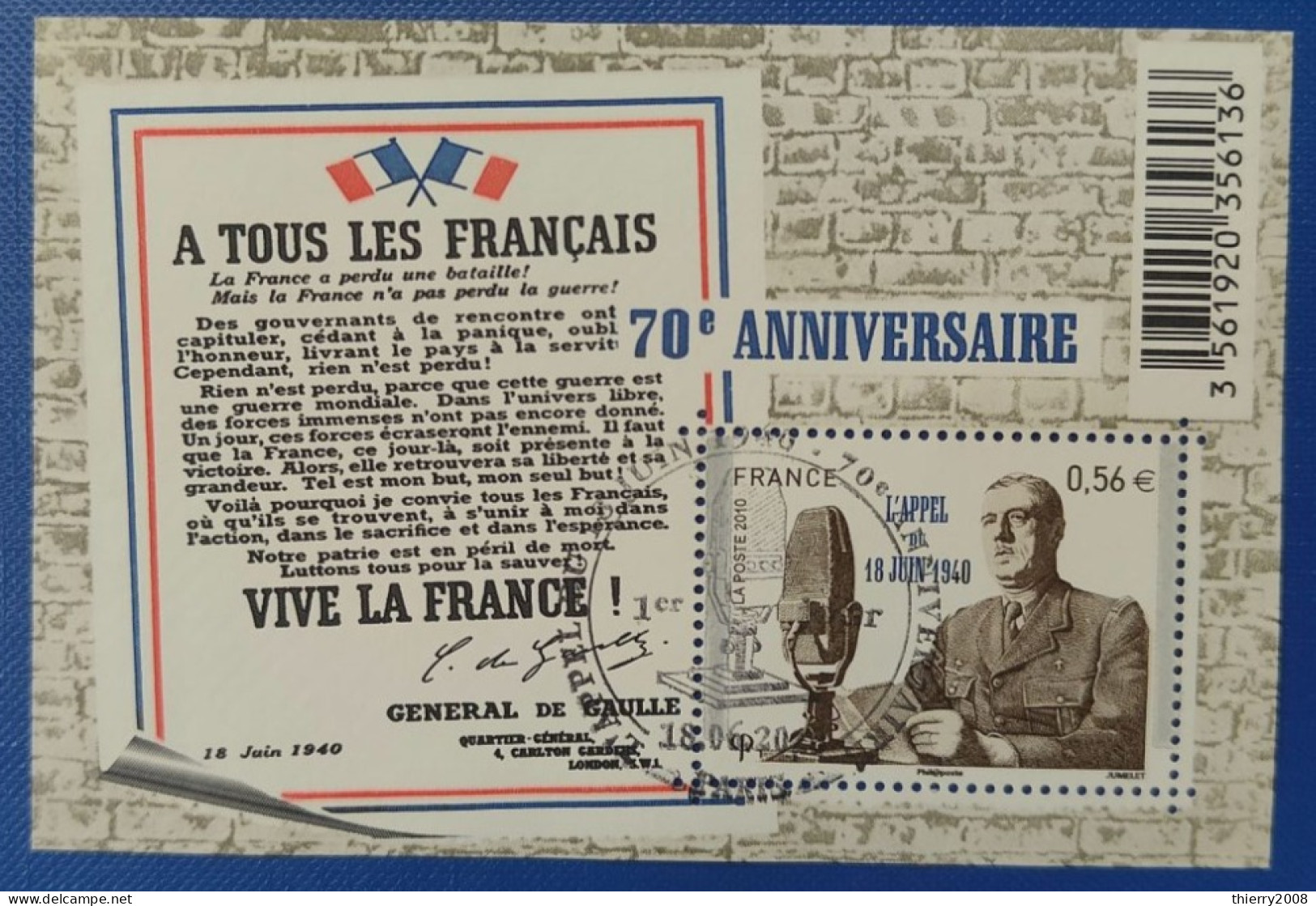 Bloc N° F4493  Avec Oblitération Cachet à Date Philatélique De 2010  TB - Used