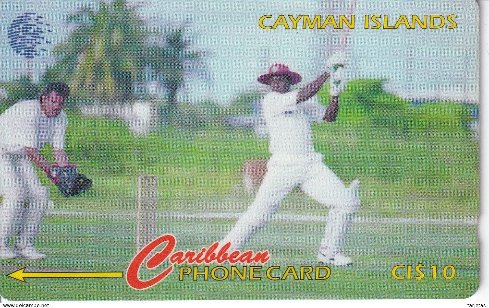 TARJETA DE LAS ISLAS CAYMAN DE CRICKET -   57CCIA - Islas Caimán