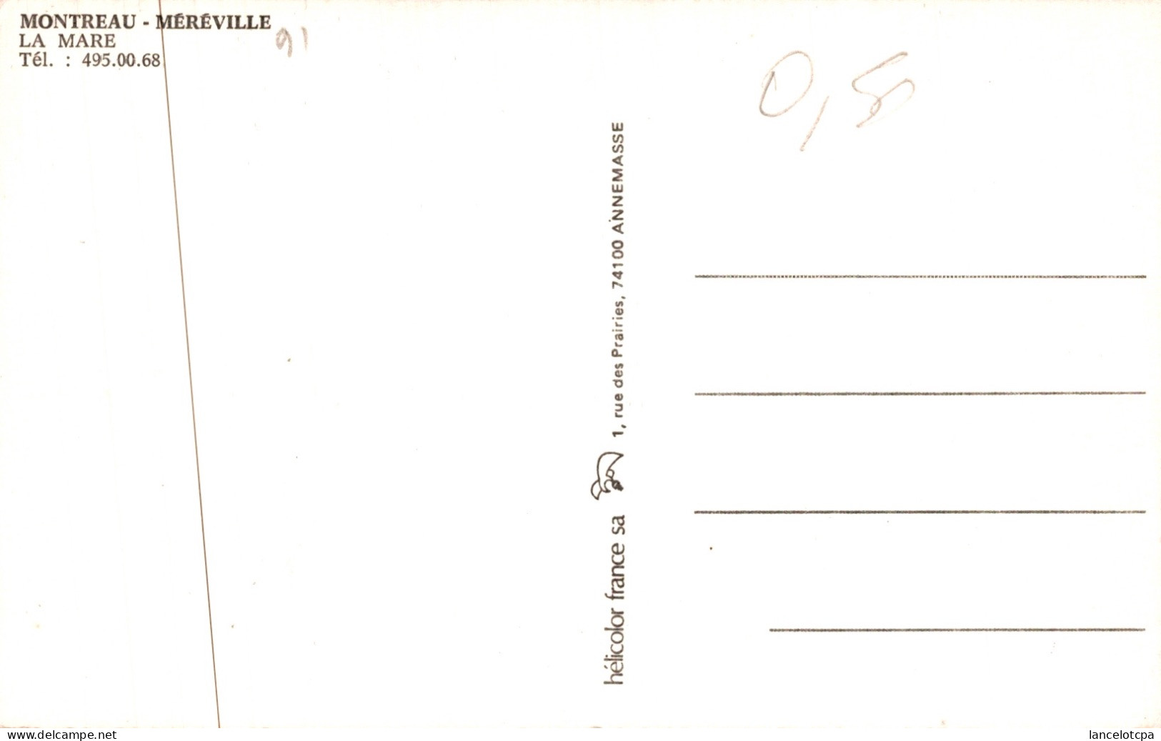 91 - MONTREAU - MEREVILLE / LA MARE - Mereville