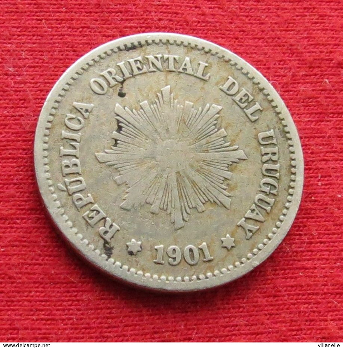 Uruguay 5 Centesimos 1901  Uruguai W ºº - Uruguay