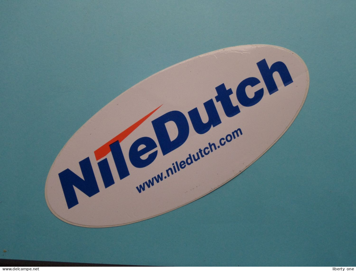 NILE DUTCH ( NileDutch ) Sticker Zelfklever Autocollant ( Zie SCANS ) Formaat 2 X 18 X 8 Cm. En 1 X 10 X 4 Cm.! - Adesivi