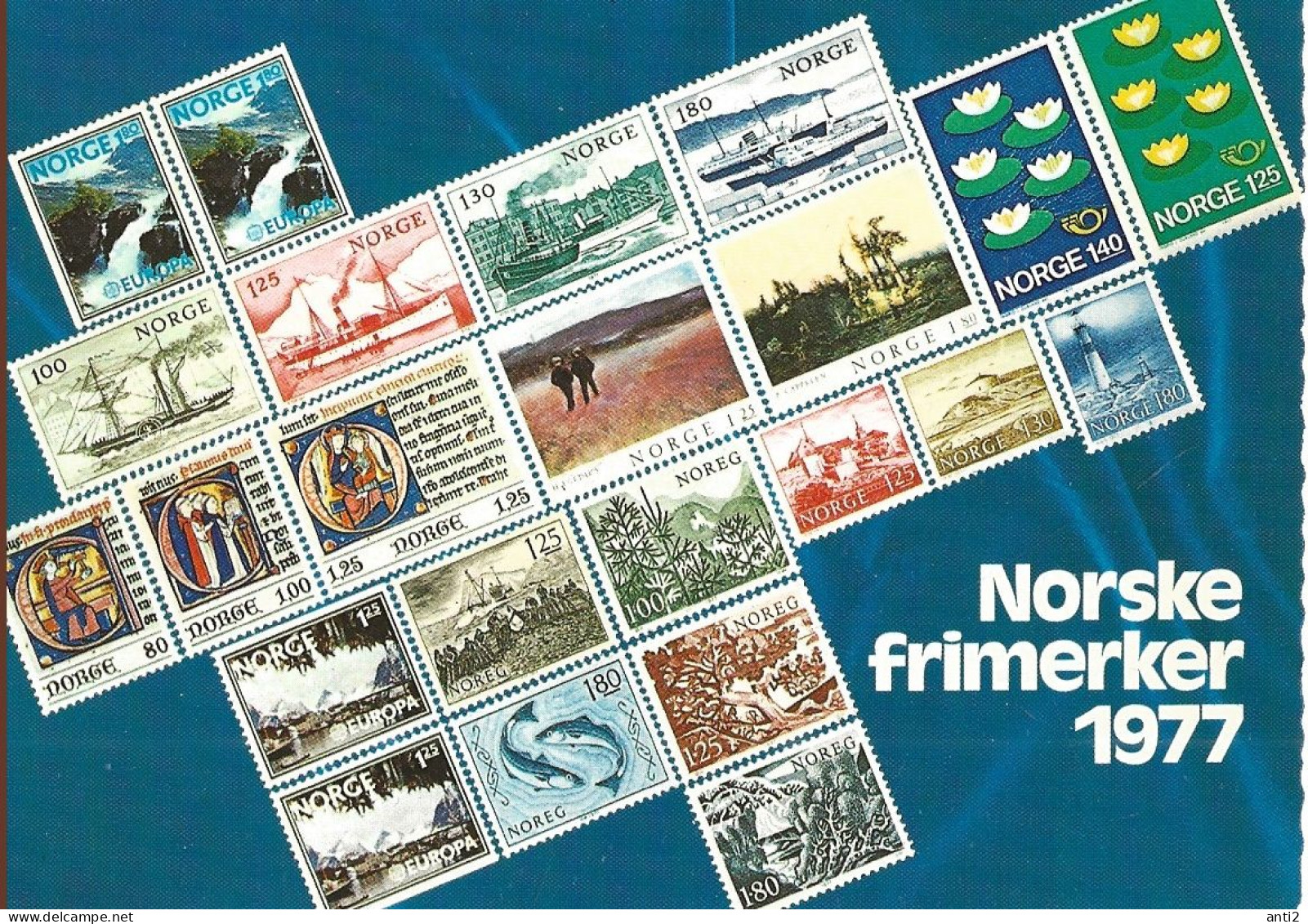 Norway 1977 Card With Imprinted Stamps Issued 1977    Unused - Covers & Documents