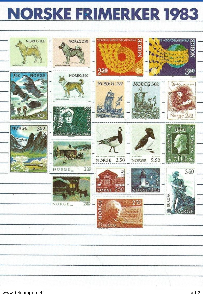 Norway 1983 Card With Imprinted Stamps Issued 1983    Unused - Lettres & Documents