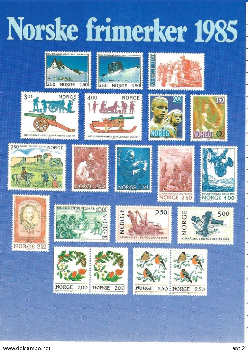 Norway 1985 Card With Imprinted Stamps Issued 1985    Unused - Lettres & Documents