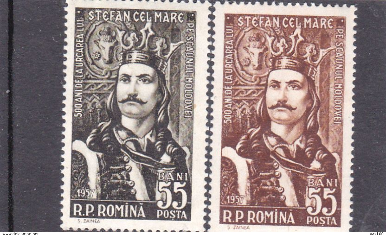 STEFAN CEL MARE 1957  MI.Nr.1633/34 ,MNH, ROMANIA - Nuovi