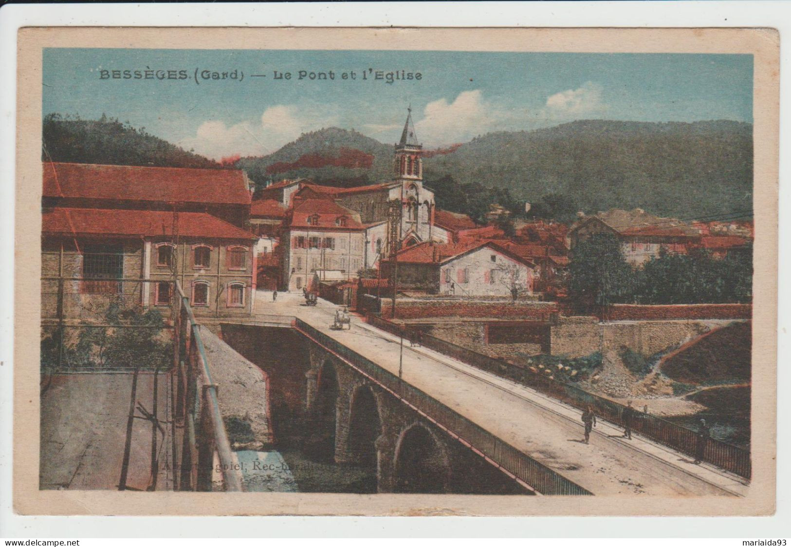 BESSEGES - GARD - LE PONT ET L'EGLISE - Bessèges